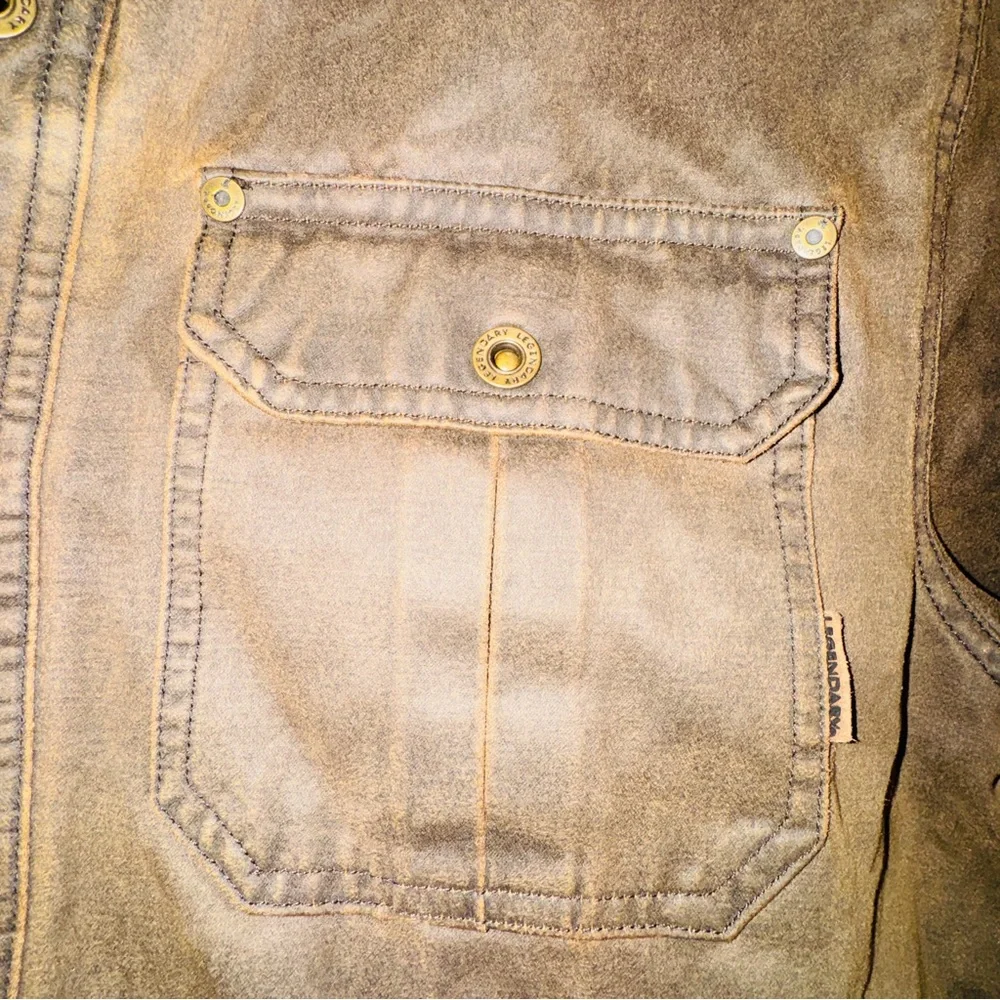 Legendary Whitetails Journeyman rugged shirt jacket Flannel lined workwear Med